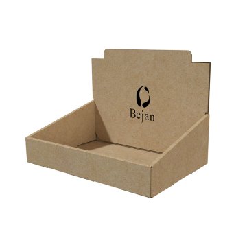 Slanted Fully-enclosed Back Panel Display Stand | Custom Retail Display ...